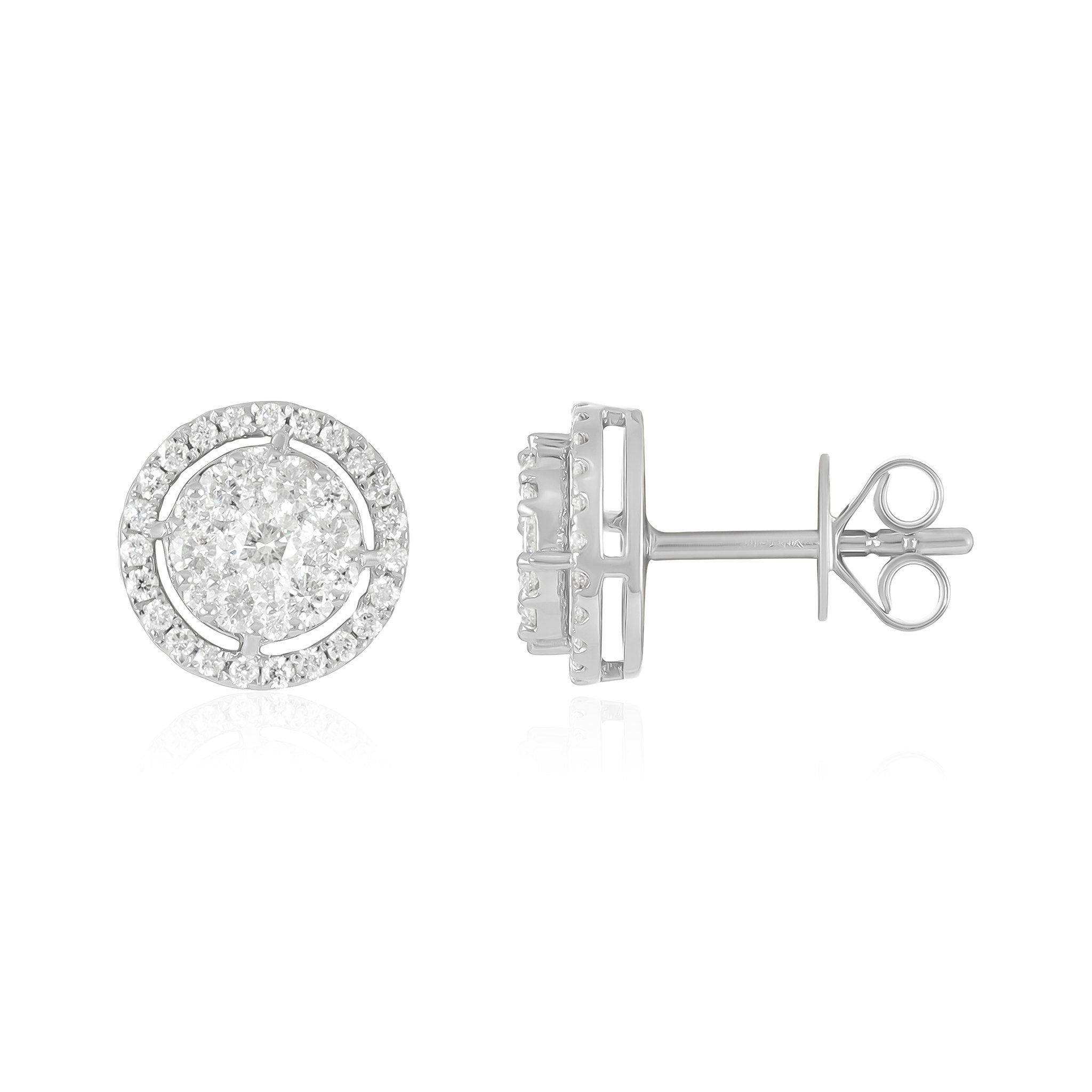 Glamorous 18 Carat White Gold Earrings For the Sophisticated Collector