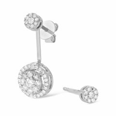 A Touch of Class 18 Carat White Gold Earrings The Perfect Expression of Love