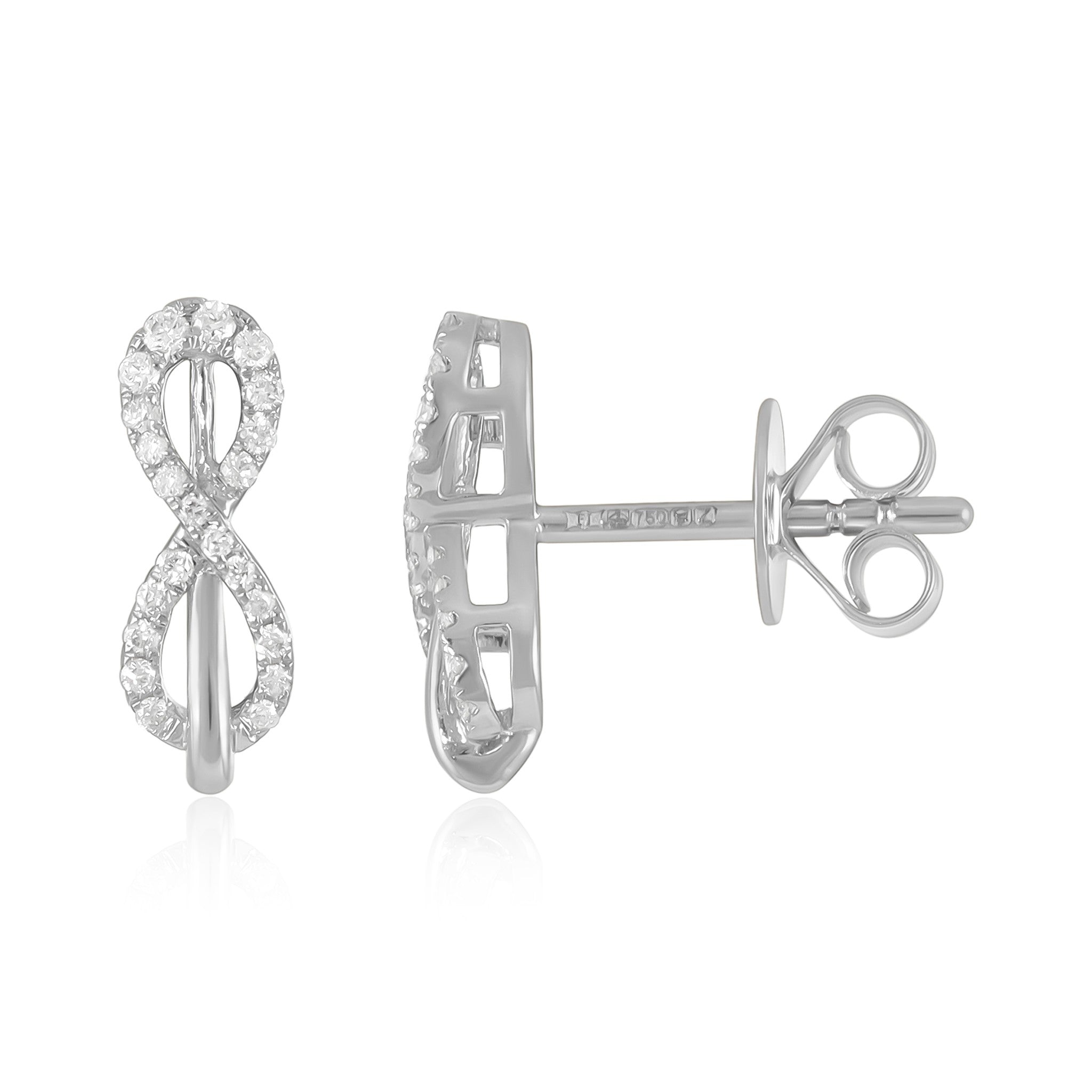 Echoes of Timeless Beauty 18 Carat White Gold Earrings A Piece to Cherish Always