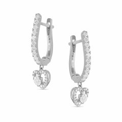 A Testament to Perfection 18 Carat White Gold Earrings The Jewel of Elegance