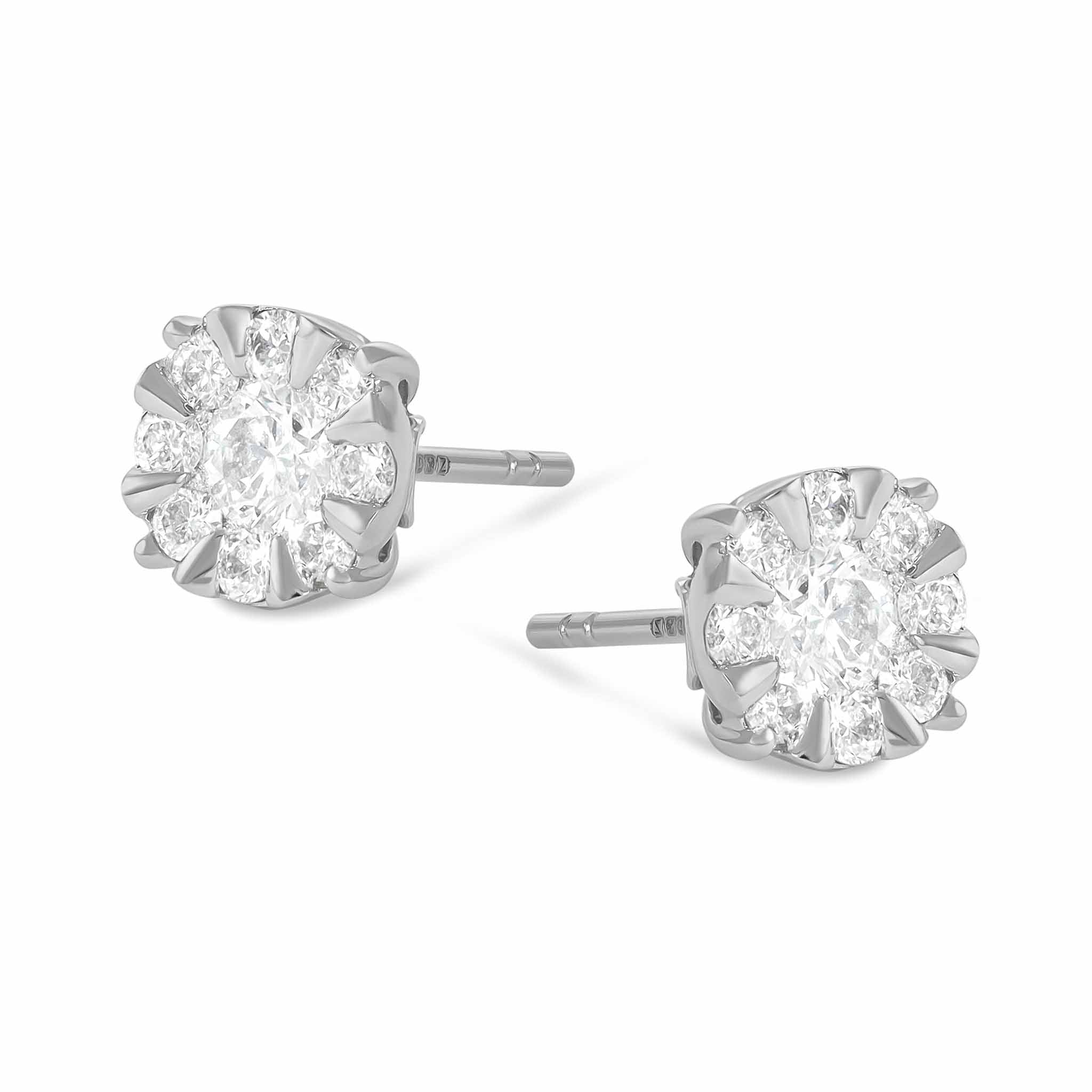 Celebrating the Art of Design 18 Carat White Gold Earrings Inspired by the Art of Living