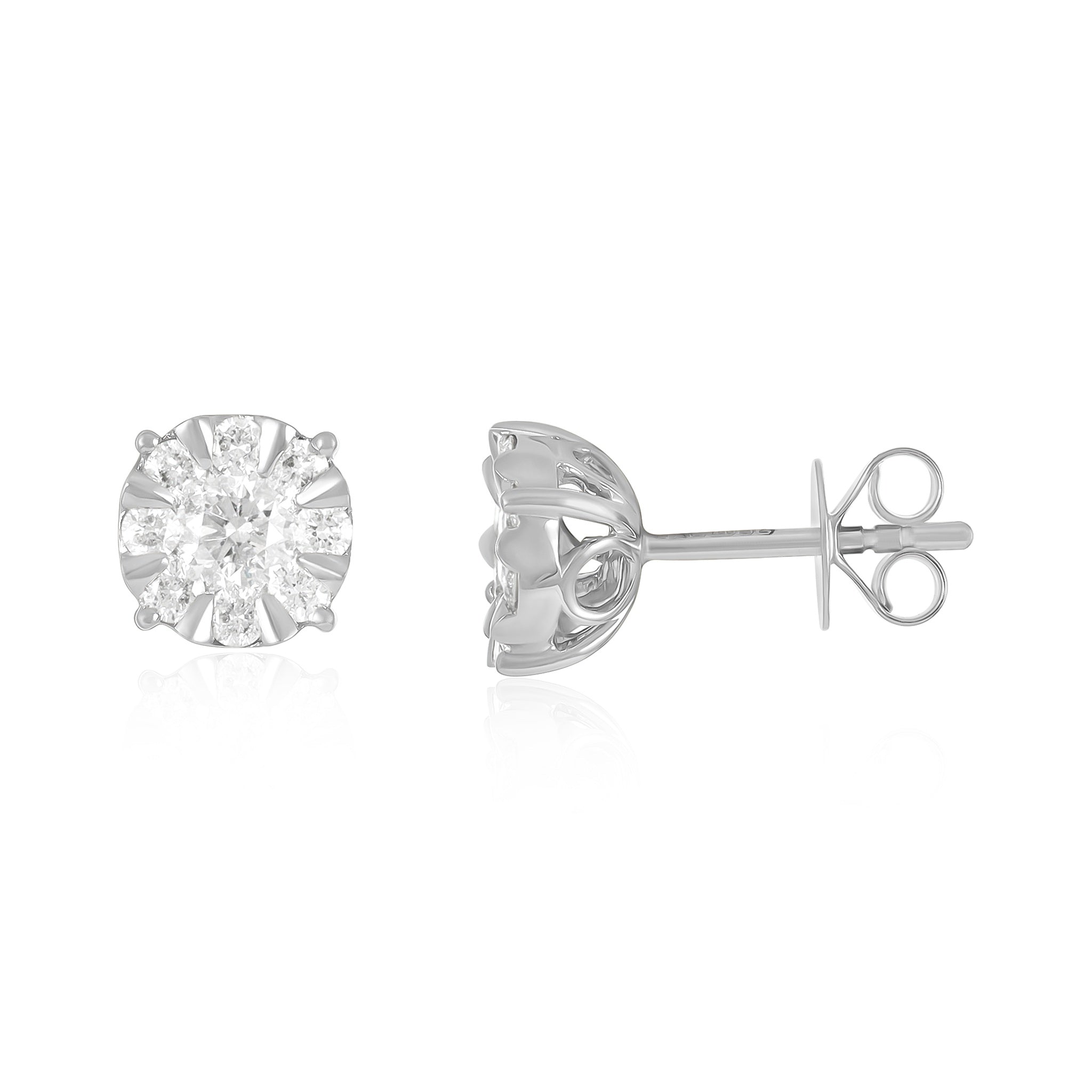 Celebrating the Art of Design 18 Carat White Gold Earrings Inspired by the Art of Living