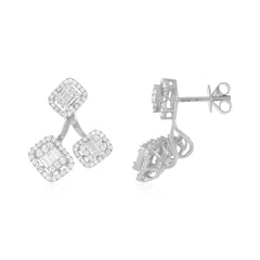 Artfully Timeless 18 Carat White Gold Earrings The Jewel of Eternal Love