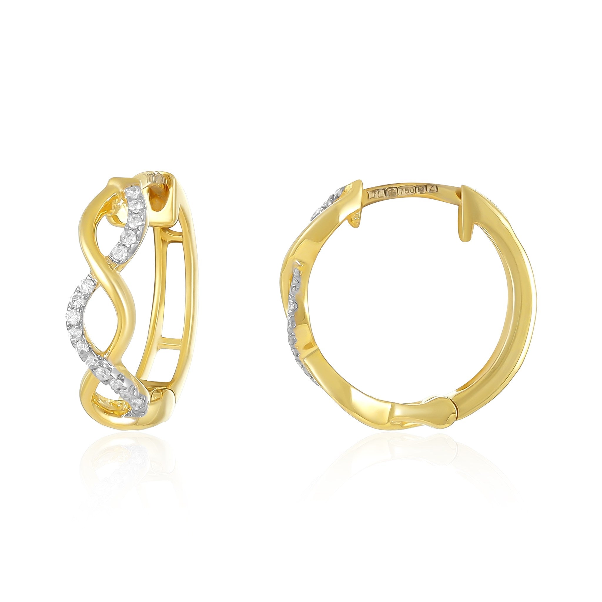 Timelessly Refined 18 Carat Yellow Gold Earrings Unveiling the Art of Jewellery