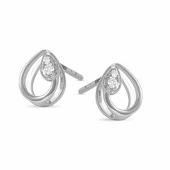 Crafted with Timeless Grace 18 Carat White Gold Earrings Crafted with Love and Care