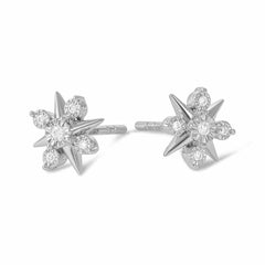 The Perfect Expression of Refinement 18 Carat White Gold Earrings Infused with Timeless Sophistication