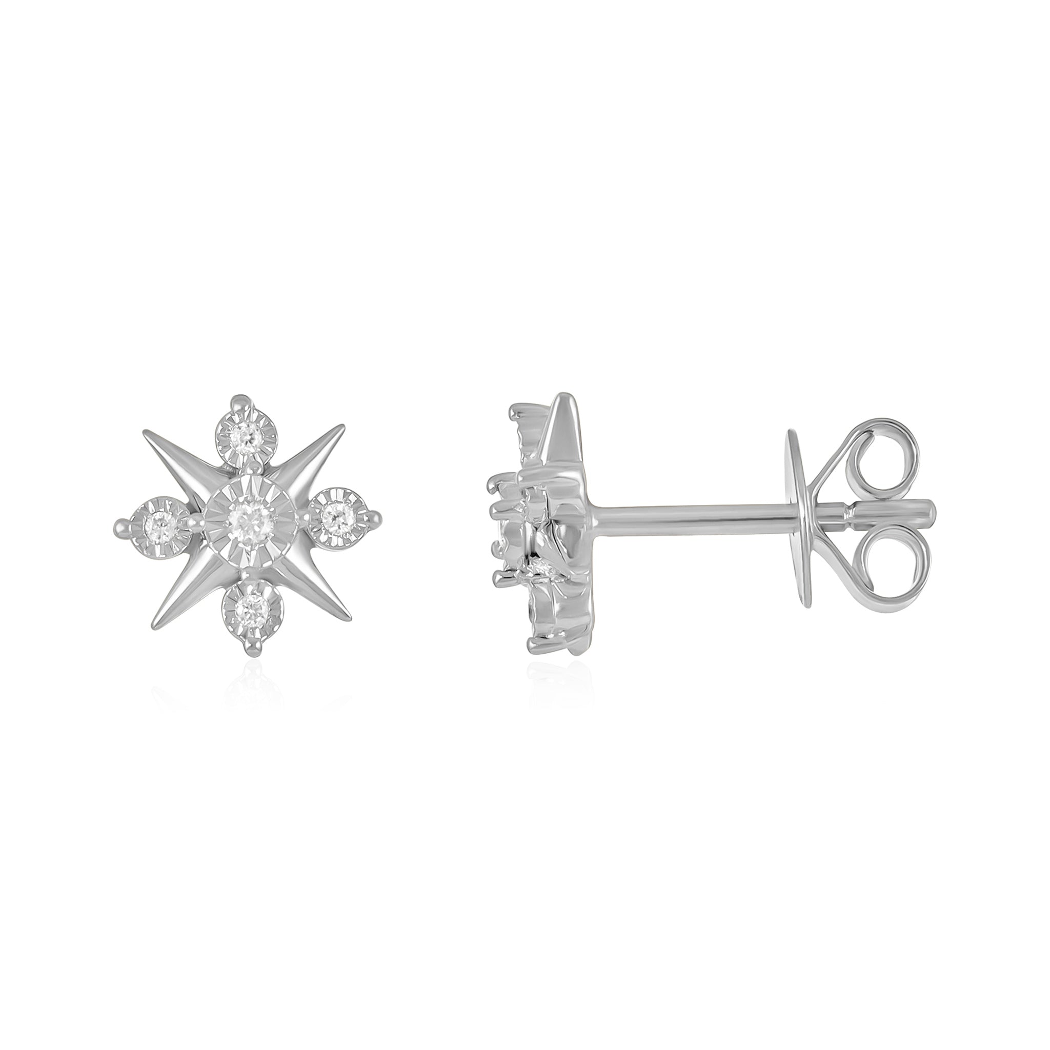 The Perfect Expression of Refinement 18 Carat White Gold Earrings Infused with Timeless Sophistication