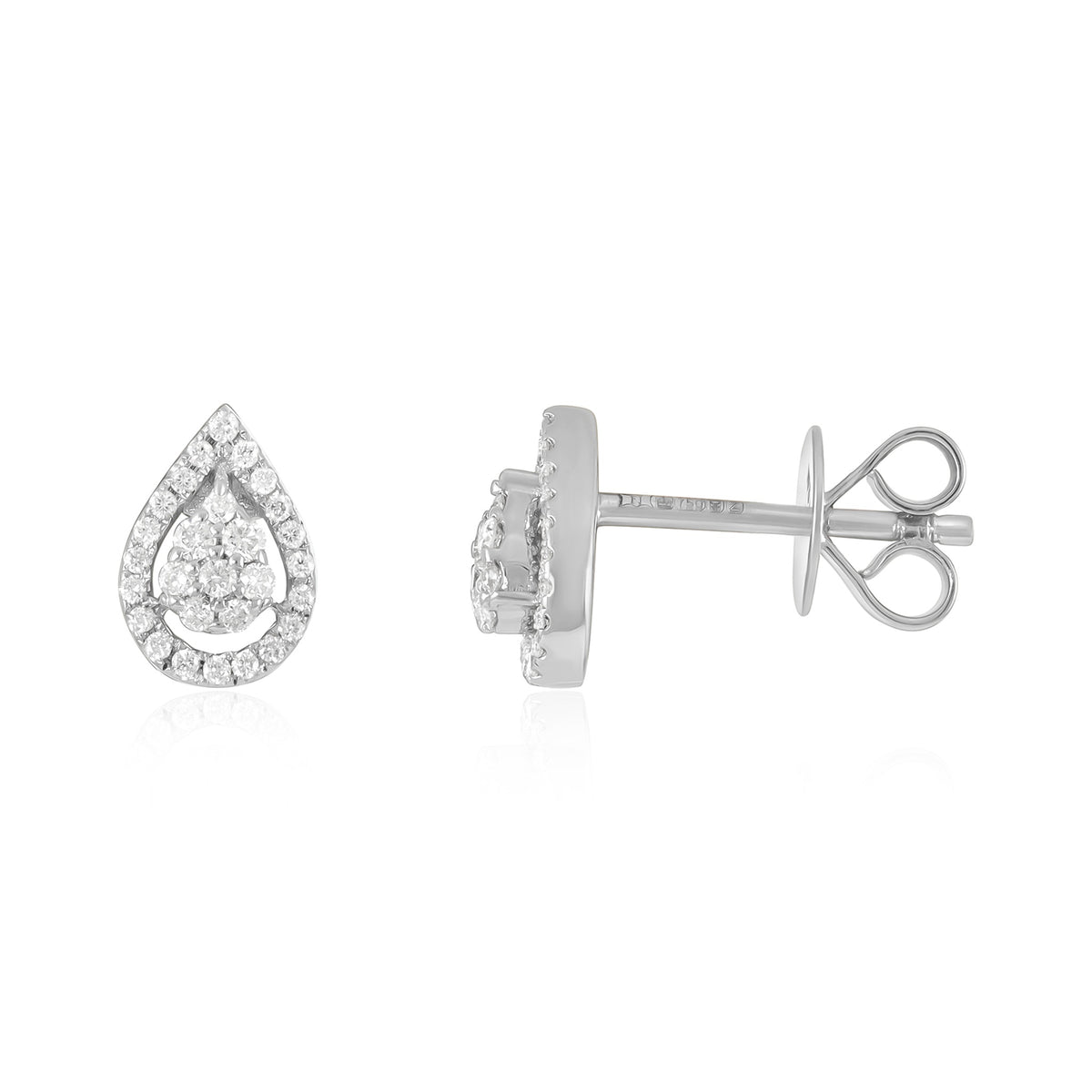 Sophisticated Simplicity 18 Carat White Gold Earrings For Life’s Unforgettable Moments