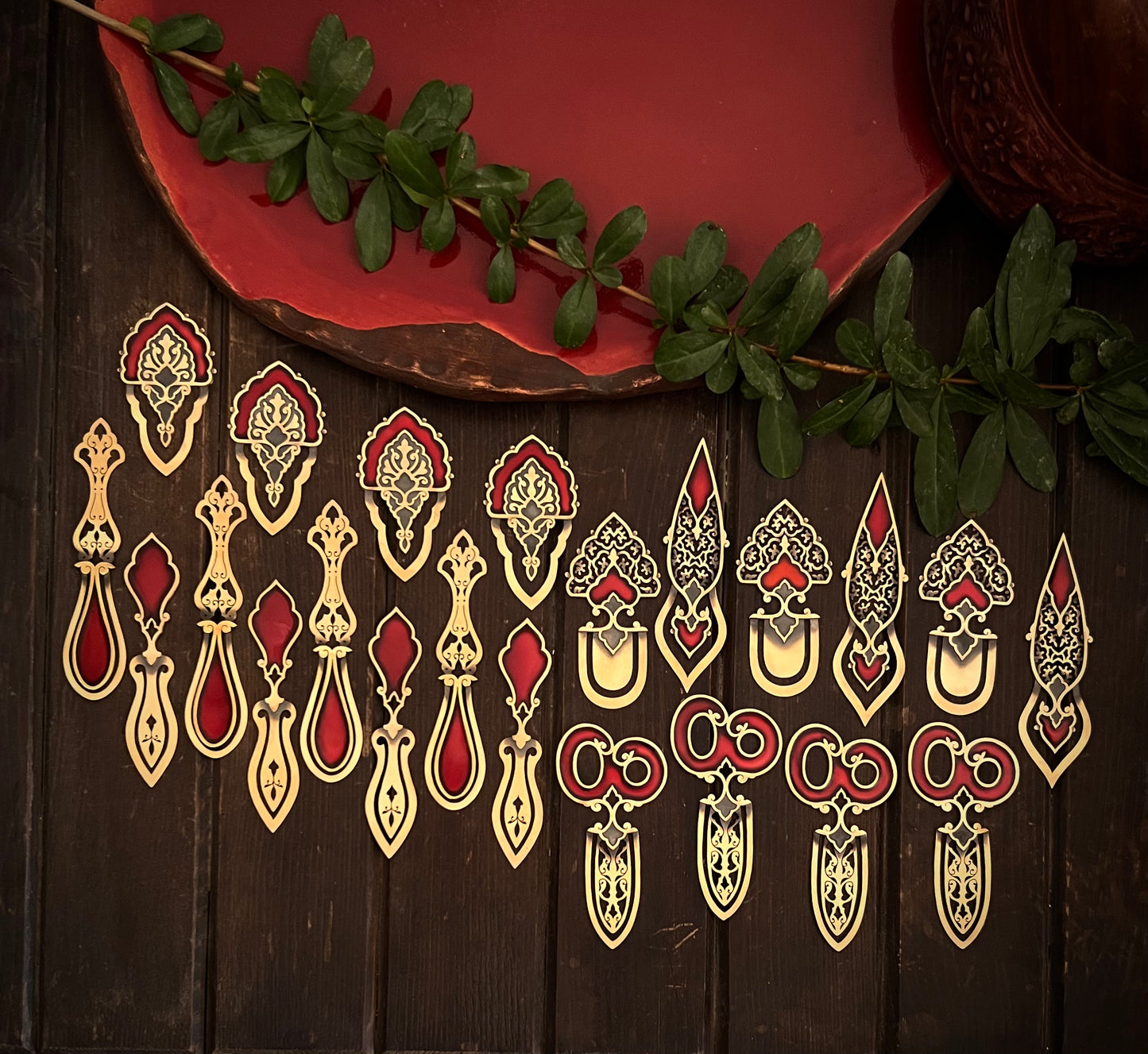 Twilight Whisper  Brass Bookmark – Handcrafted with Enamel Art