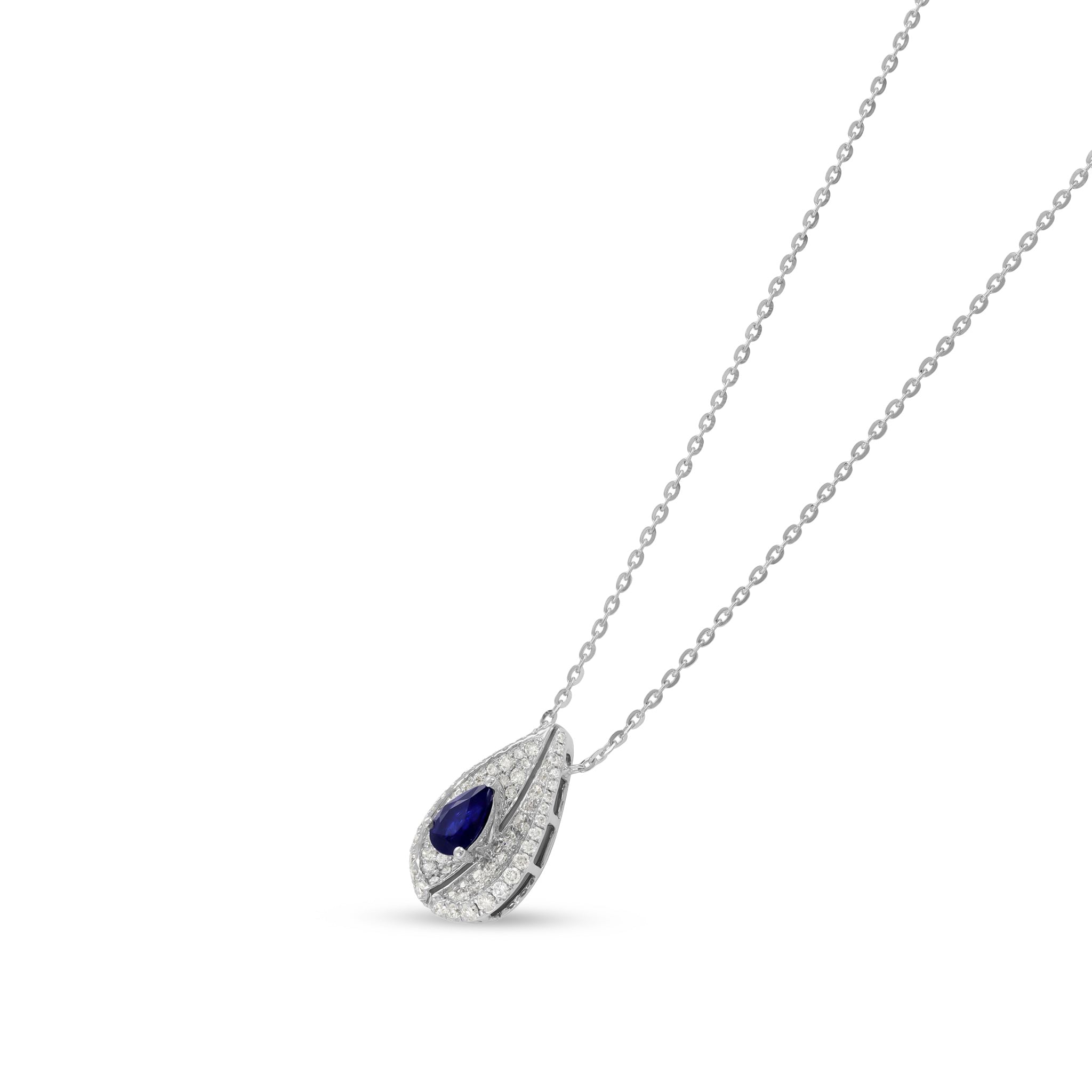 Reflections of Light and Grace 18 Carat White Gold Necklace Infused with Lasting Memories