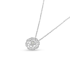 Crafted with Timeless Grace 18 Carat White Gold Necklace Crafted with Love and Care