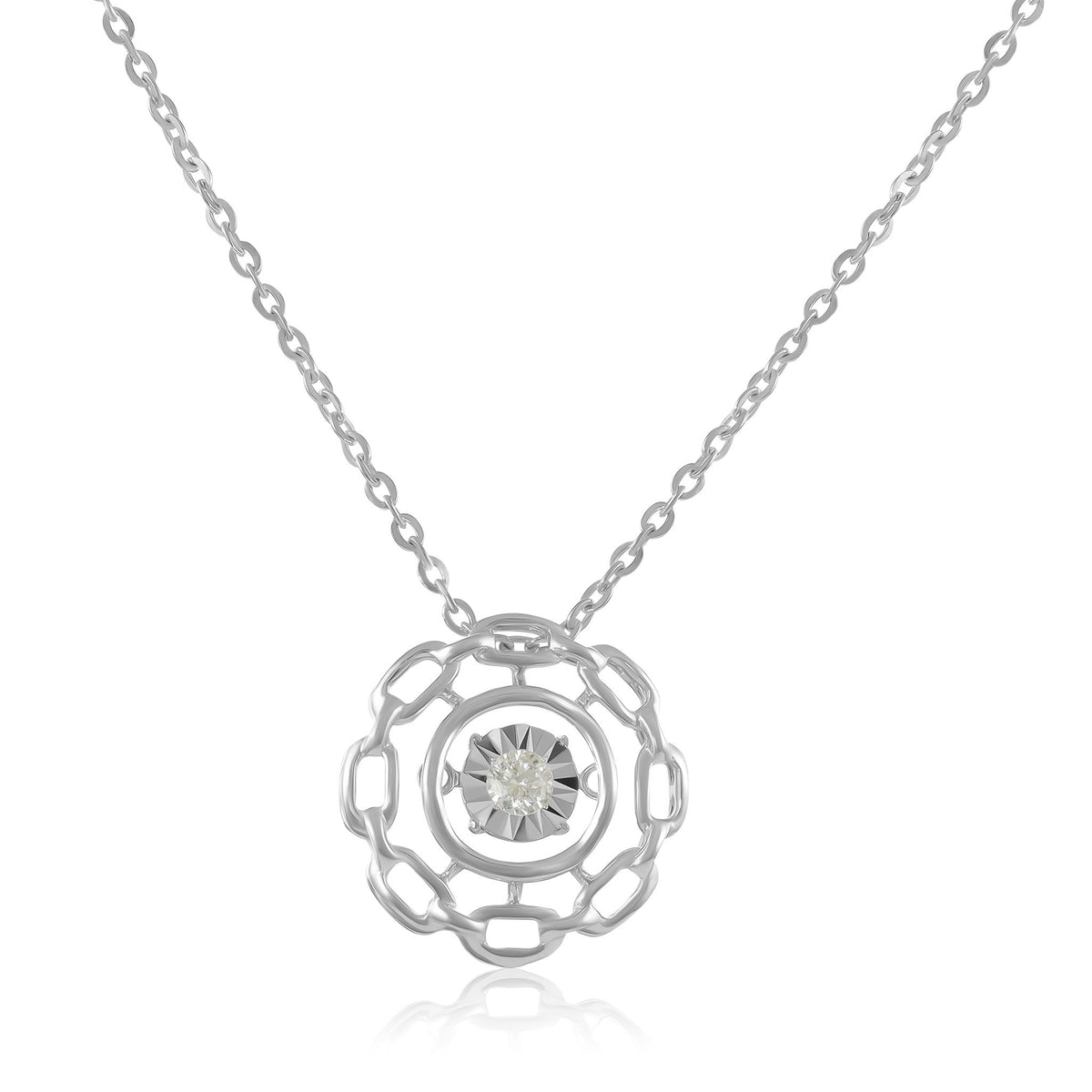 Crafted with Timeless Grace 18 Carat White Gold Necklace Crafted with Love and Care