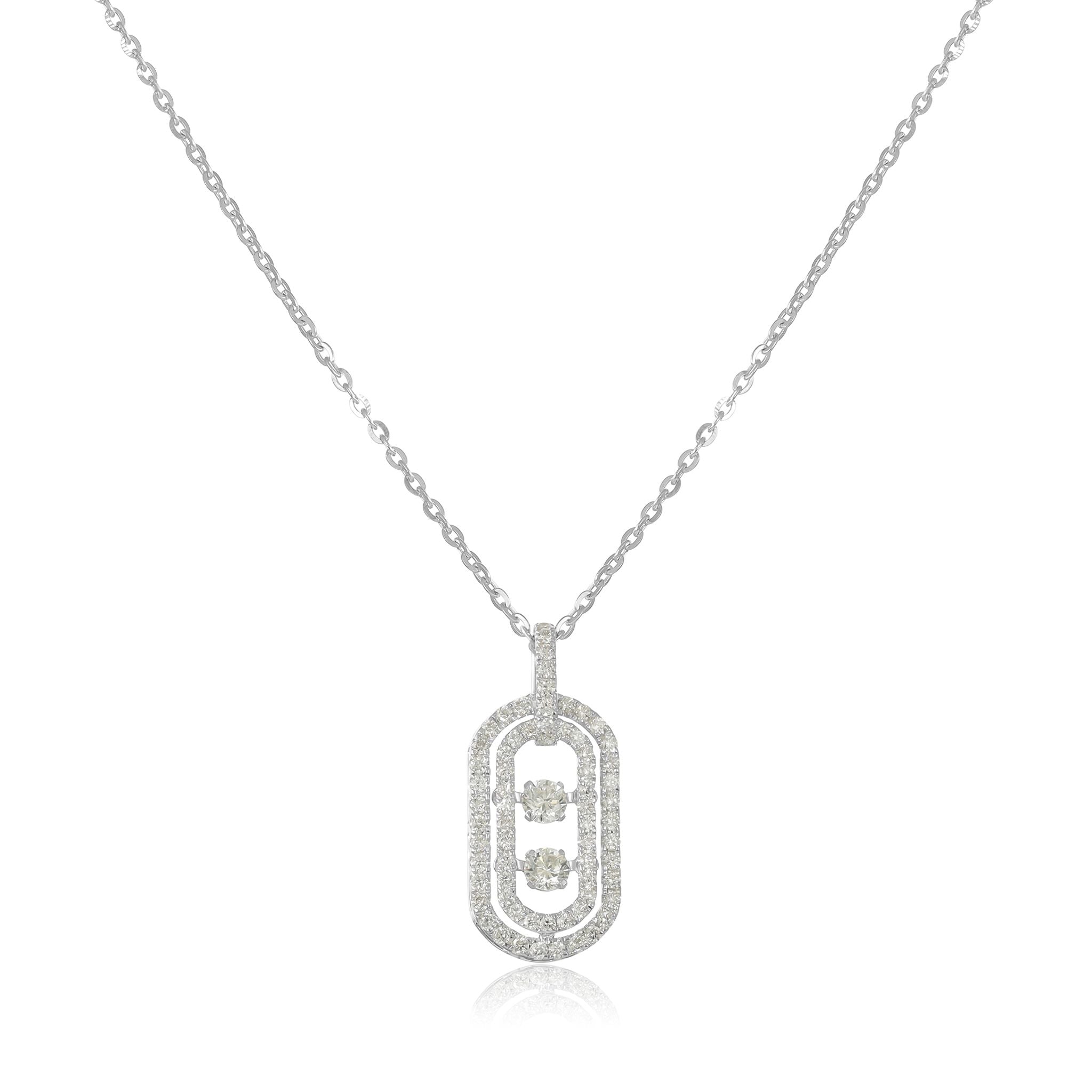 An Icon of Enduring Beauty 18 Carat White Gold Necklace Where Sophistication Meets Craftsmanship