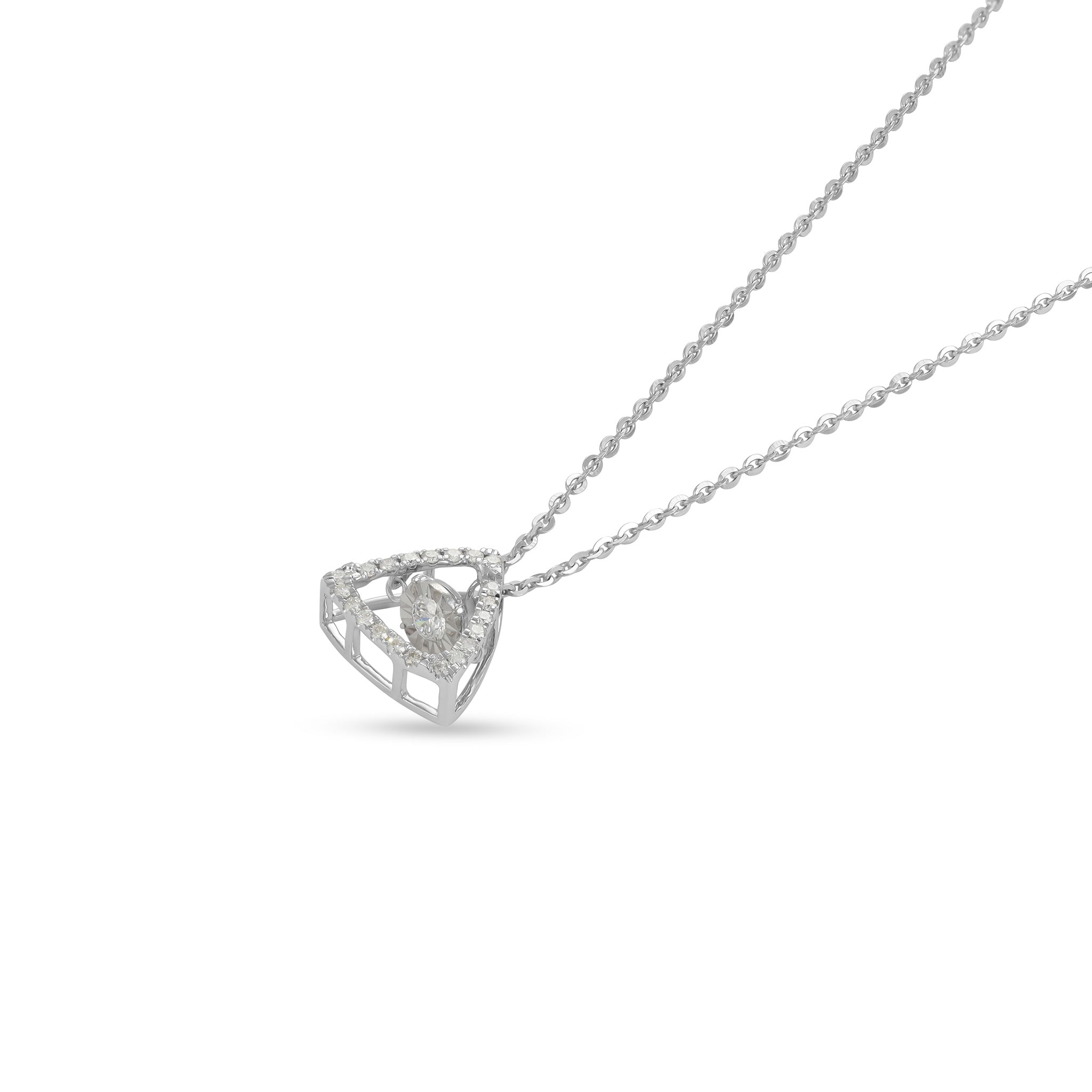 Infused with a Touch of Luxury 18 Carat White Gold Necklace Infused with an Air of Elegance