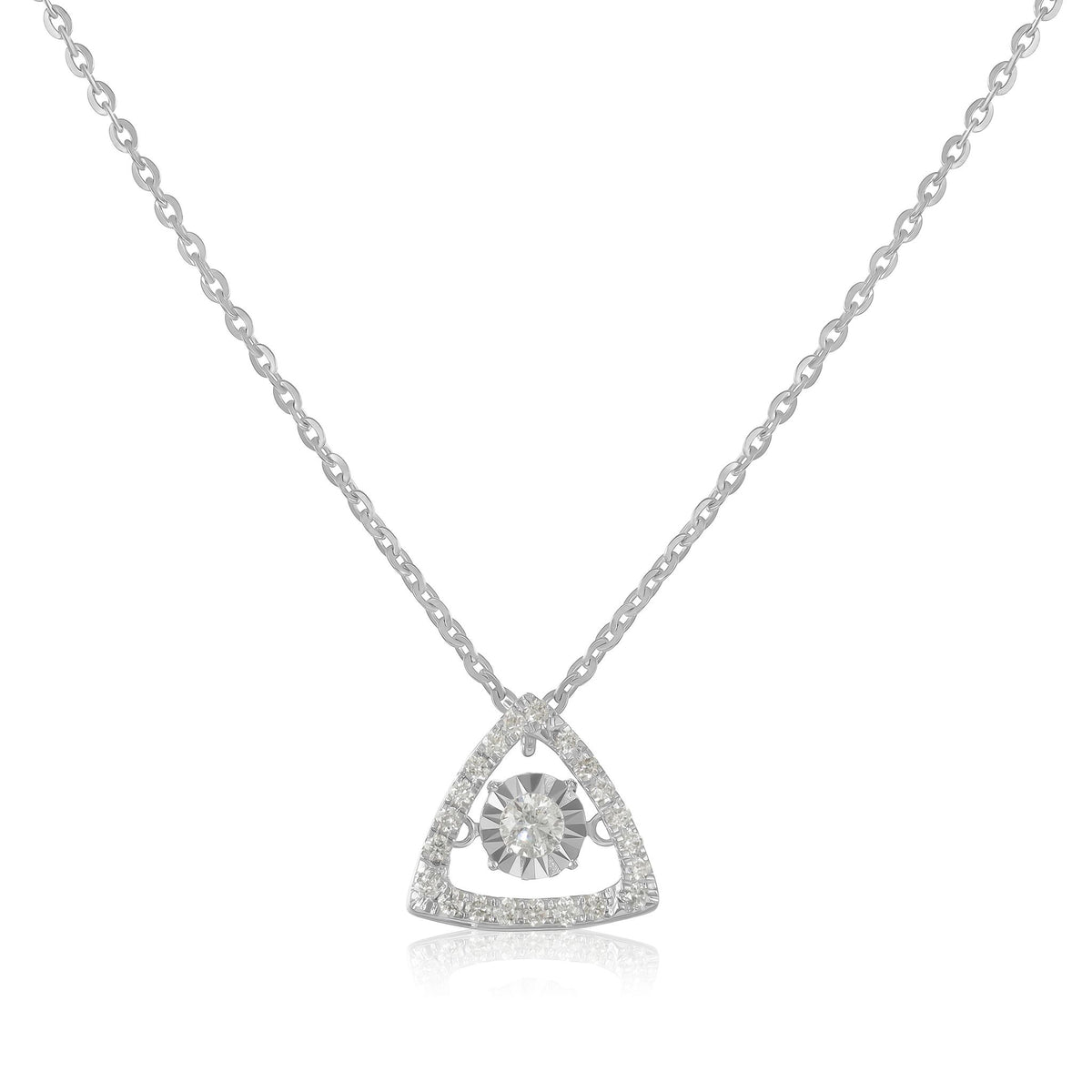 Infused with a Touch of Luxury 18 Carat White Gold Necklace Infused with an Air of Elegance