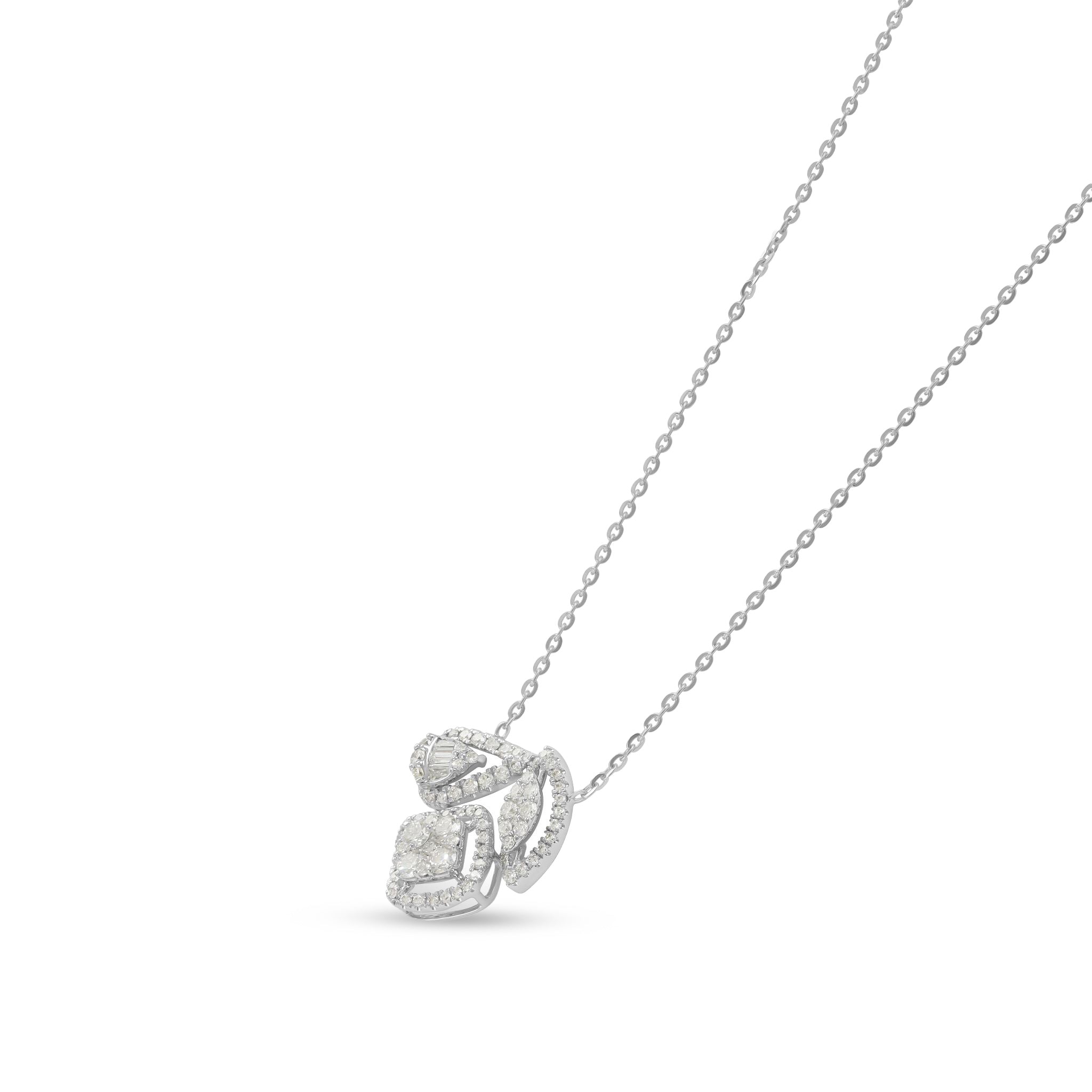 Crafted for Timeless Memories 18 Carat White Gold Necklace For Those Who Appreciate True Elegance