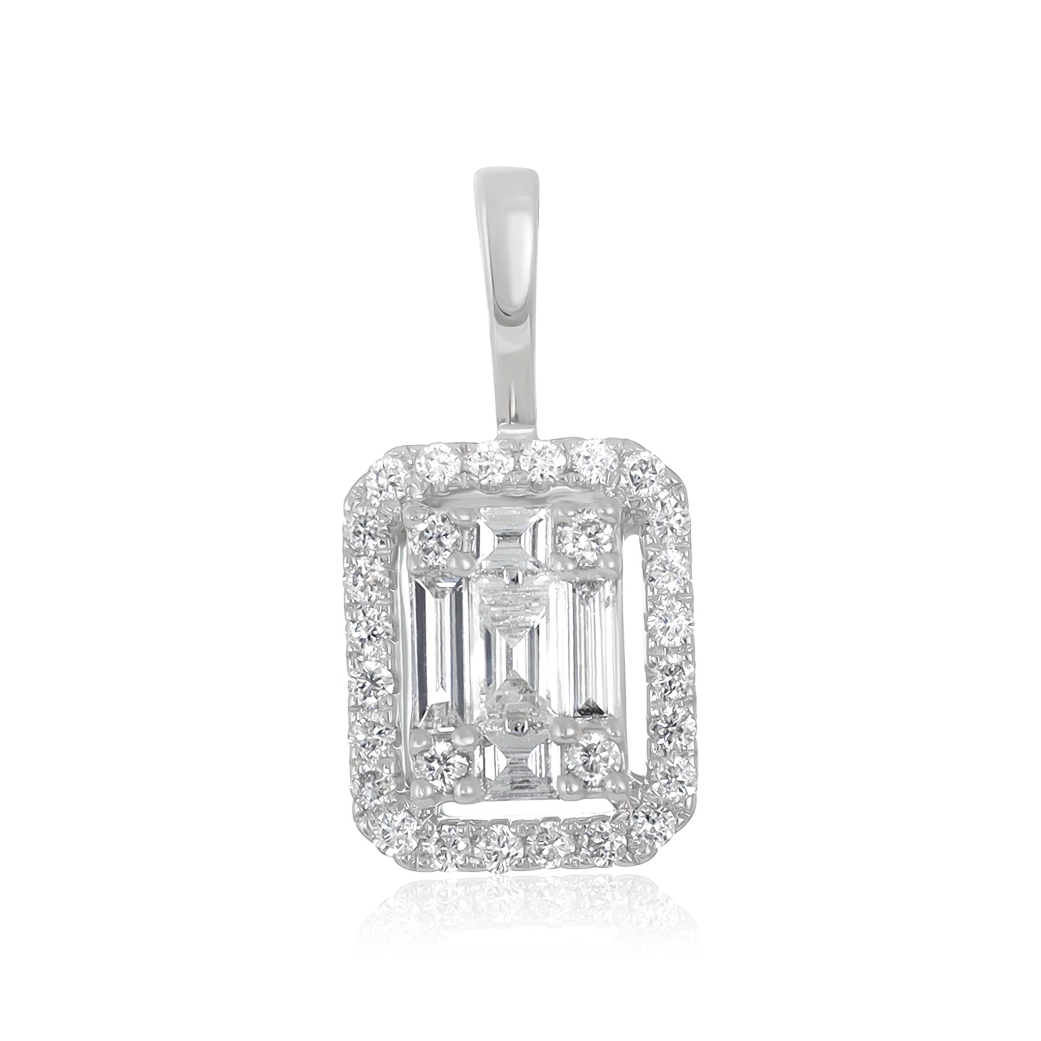 Elevating Classic Elegance 18 Carat White Gold Pendant A Reflection of Your Inner Grace