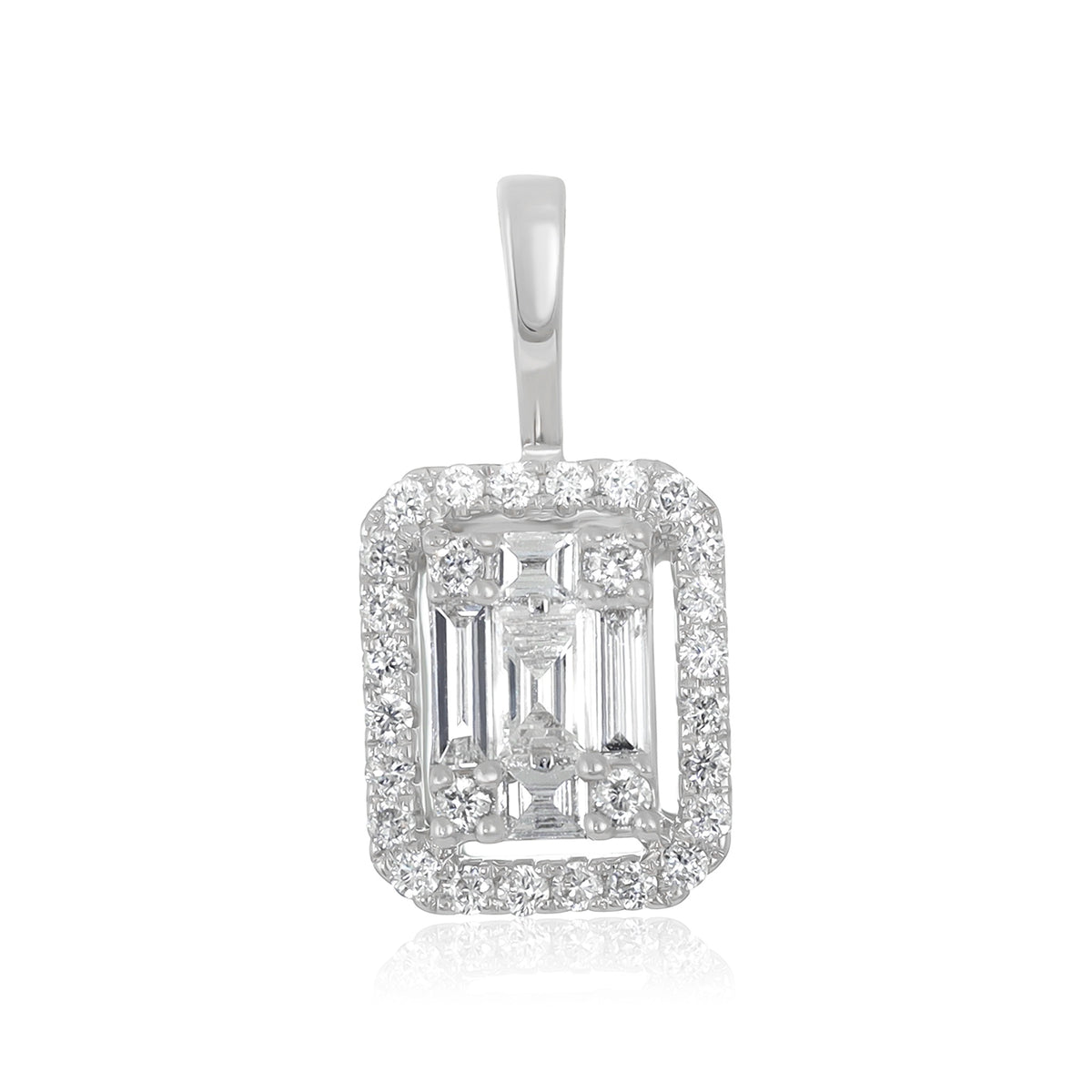 Elevating Classic Elegance 18 Carat White Gold Pendant A Reflection of Your Inner Grace