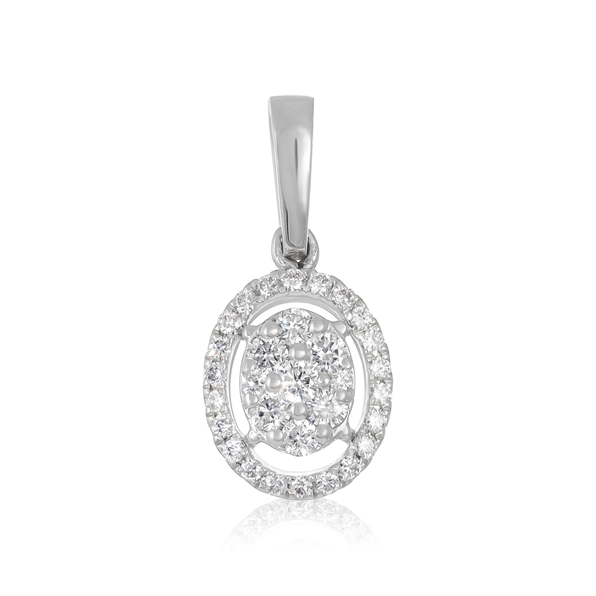 Modern Yet Timeless 18 Carat White Gold Pendant To Embody the Beauty of Your Spirit