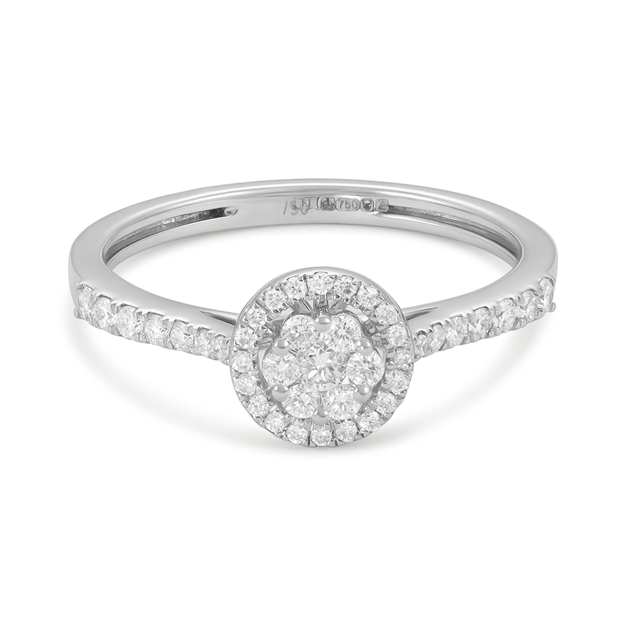 Perfectly Styled 18 Carat White Gold Ring Adding Radiance to Your Style