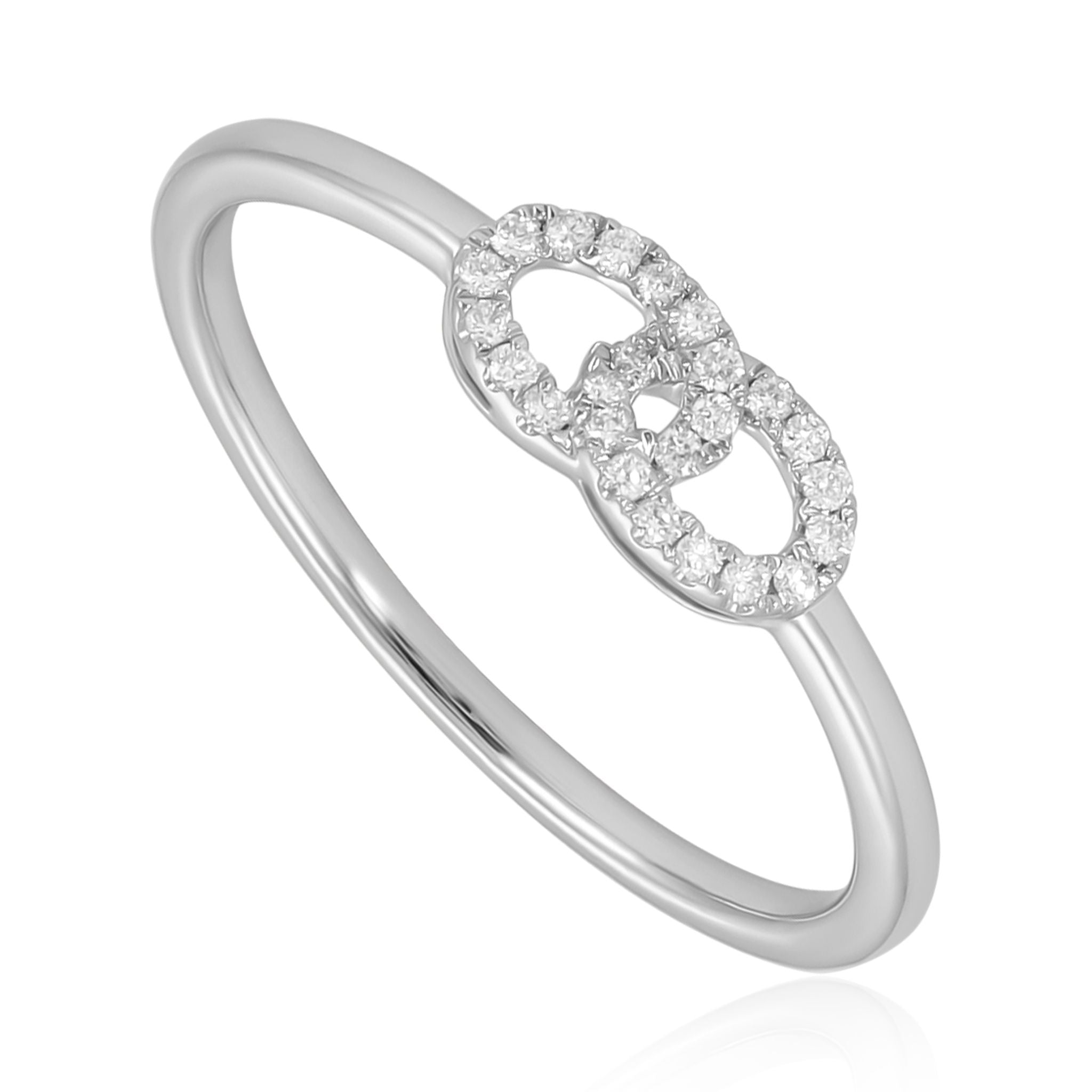 Endlessly Captivating 18 Carat White Gold Ring A Statement of Modern Elegance