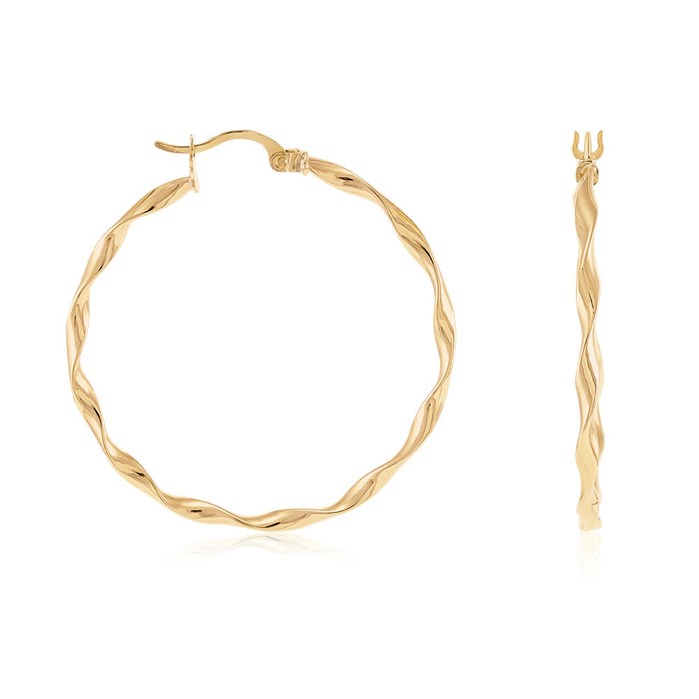 Inspired by Timeless Craft 9 Carat Yellow Gold Earrings A Keepsake of Perfection