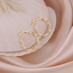 An Ode to Beauty 9 Carat Yellow Gold Earrings Celebrating Timeless Love