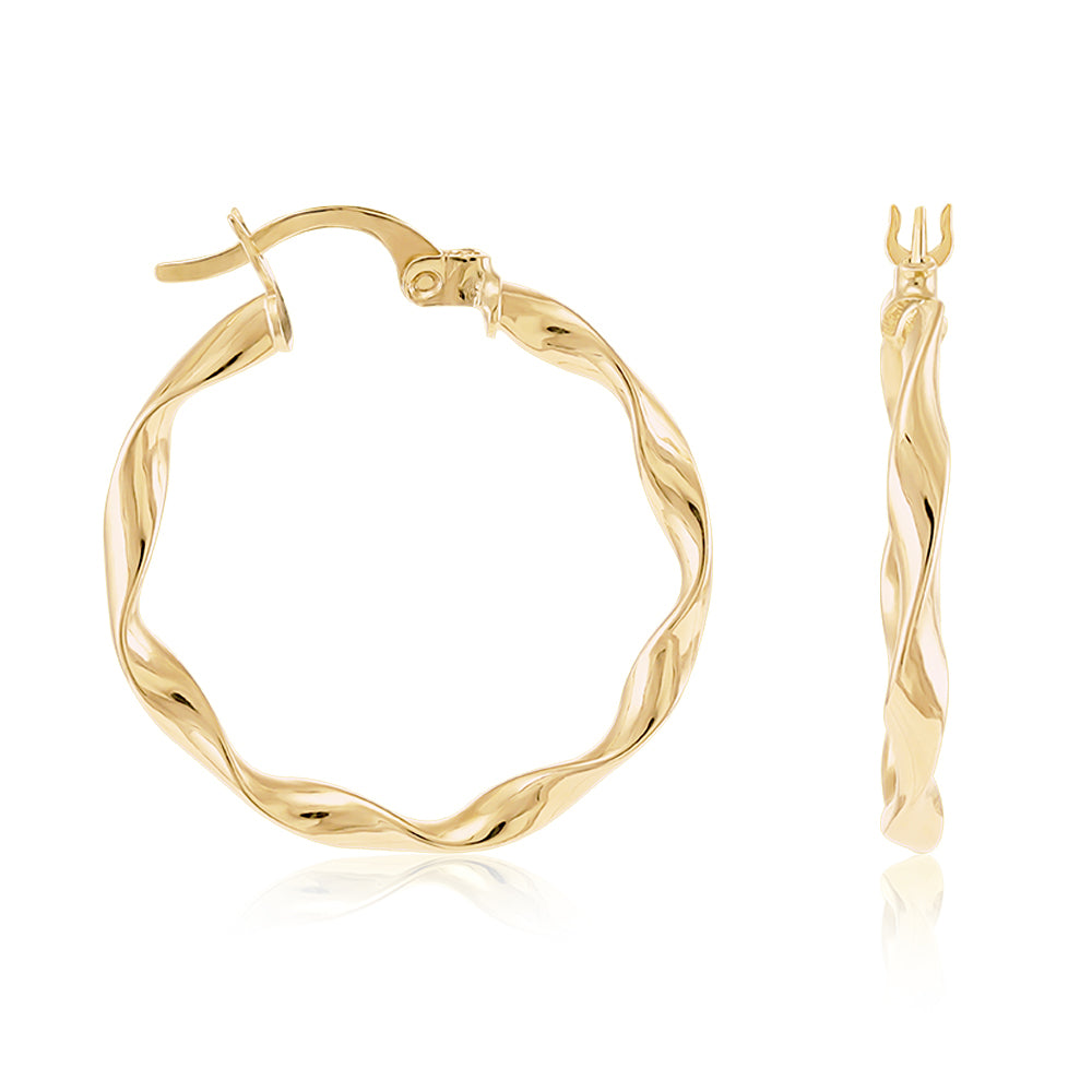 An Ode to Beauty 9 Carat Yellow Gold Earrings Celebrating Timeless Love