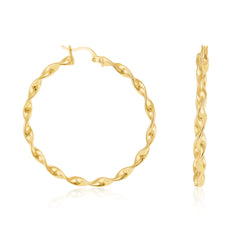 A Testament to Grace and Craft 9 Carat Yellow Gold Earrings Designed with Your Style in Mind